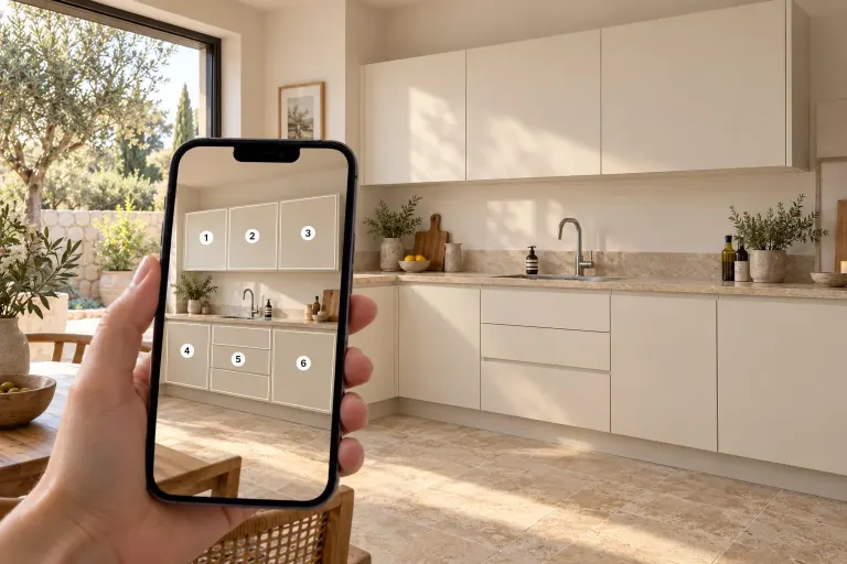 Click&Mesure : photographiez les portes de votre cuisine pour préparer un projet compatible avec vos meubles Cuisines Références