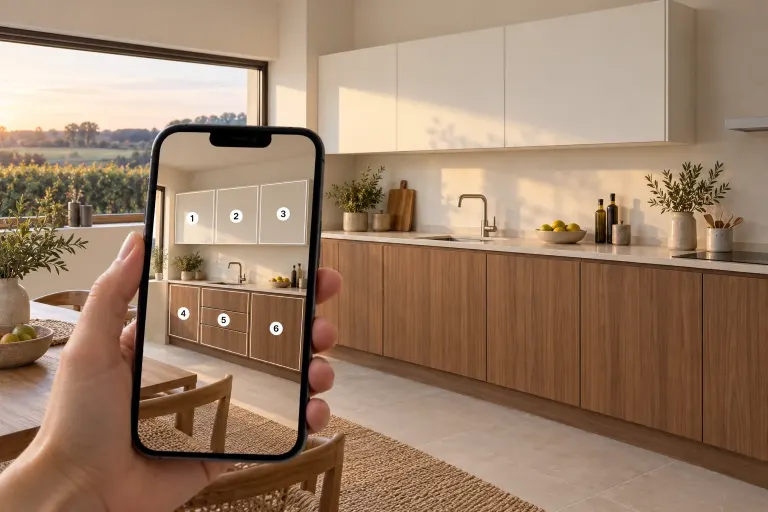 Click&Mesure : photographiez les portes de votre cuisine pour préparer un projet compatible avec vos meubles Noblessa