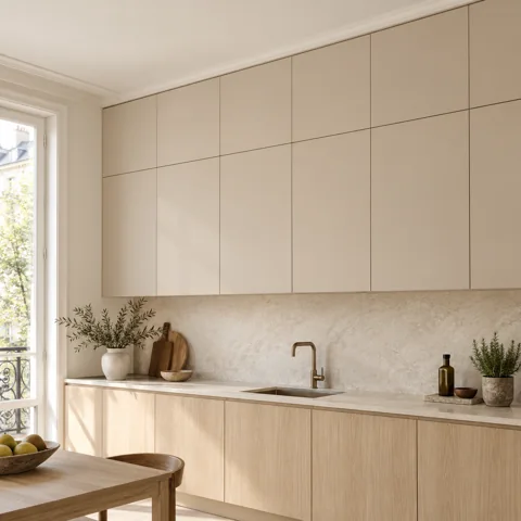 Meubles hauts et rangements jusqu’au plafond