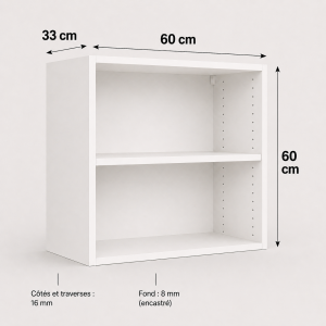 Meuble haut caisson 600 × 600 × 330 mm