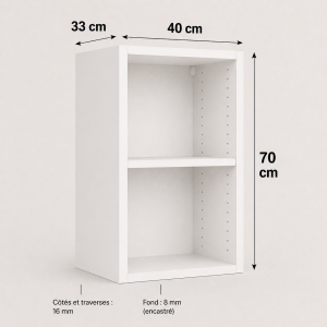 Meuble haut caisson 700 × 400 × 330 mm