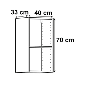 Meuble haut caisson 700 × 400 × 330 mm