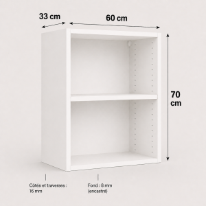 Meuble haut caisson 700 × 600 × 330 mm