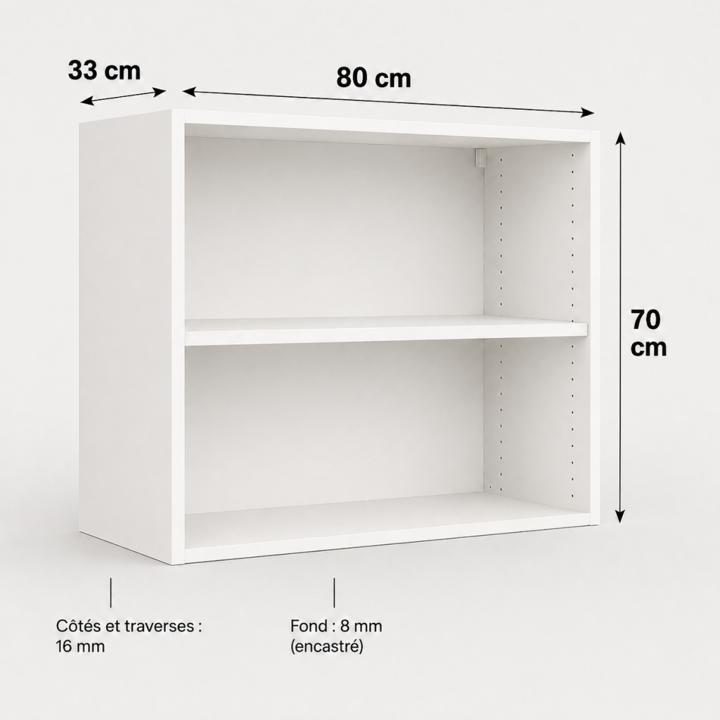 Meuble haut caisson 700 × 800 × 330 mm