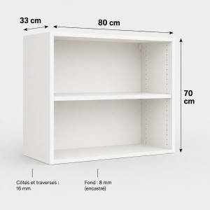 Meuble haut caisson 700 × 800 × 330 mm