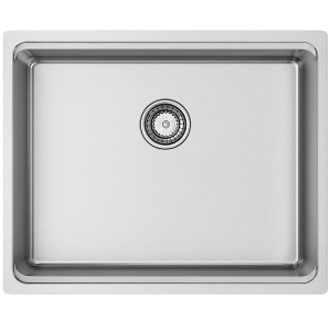 Évier inox encastrable 1 bac rectangulaire – 540 x 440 mm