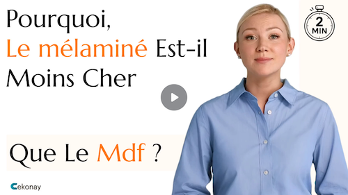 Pourquoi le mélaminé est-il moins cher que le Mdf pour refaire sa cuisine
