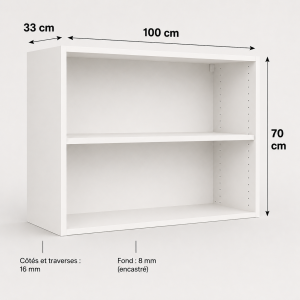 Meuble haut caisson 700 ×1000 × 330 mm