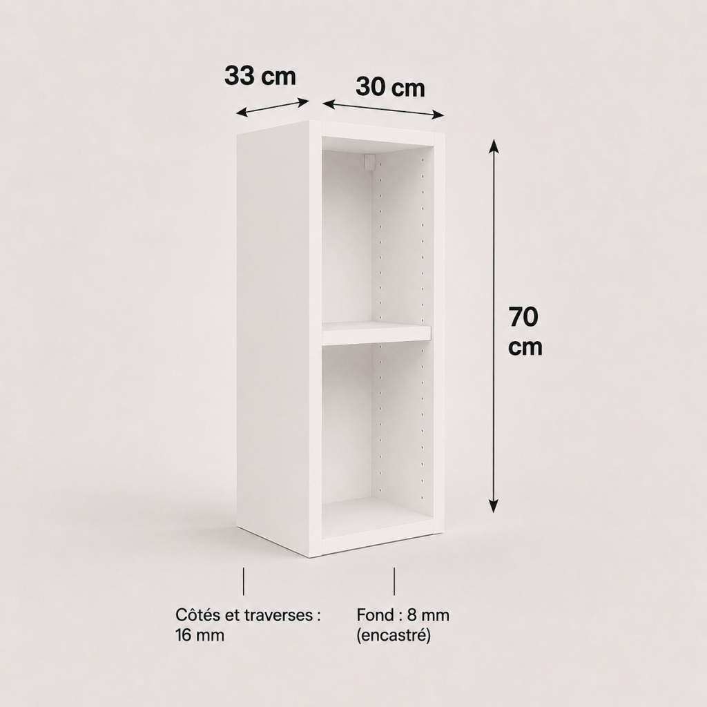 Meuble haut caisson 700 × 300 × 330 mm