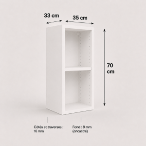 Meuble haut caisson 700 ×350 × 330 mm