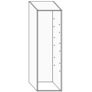 Croquis d’un caisson colonne de cuisine 2000 × 600 × 580 mm