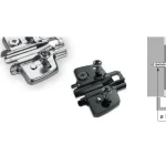 Charnière à plat · Hettich sensys · Embase excentrique hauteur 0 pour panneau de 19 mm noire : miniature 2