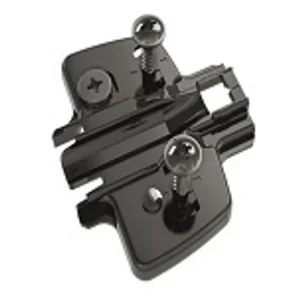 Charnière à plat · Hettich sensys · Embase excentrique hauteur 2 pour panneau de 16 mm noire, vue du produit