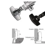 Charnière à plat · Hettich sensys · Charnière 110º gris : miniature 2