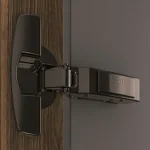 Charnière à plat · Hettich sensys · Charnière 95° Fingerpull noire : miniature 1