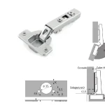 Charnière à plat · Intermat hettich · Charnière 110° : miniature 2