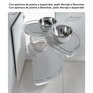 Coin design intérieur · Lemans classic gris chromé brillant · Lemans classic gris droit · 450 mm, vue du produit