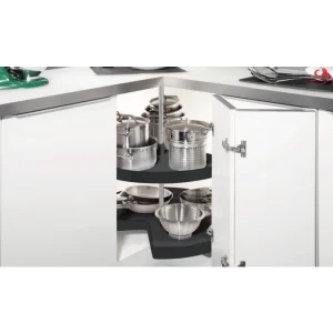 Plateaux tournants d’angle à 270 degrés anthracite, modèle 800 mm