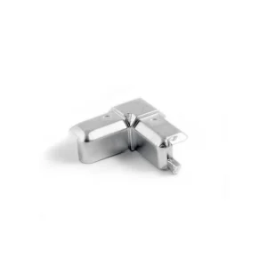 Compléments · Profil adhesif vitrine · Angle argent mat, vue du produit