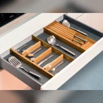 Range-couverts en bois · Evol. int. bicolor roble · Porte-rouleau : miniature 2