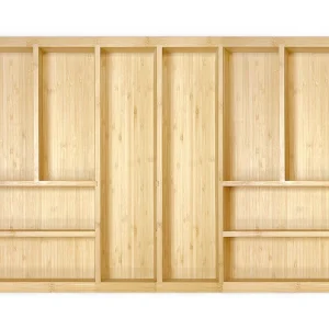 Range-couverts en bois · Bambu extensible · Abedul · 1100 mm, vue du produit