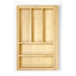Range-couverts extensible en bambou · finition bouleau · tiroirs 400 à 600 mm : miniature 1