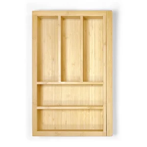 Range-couverts en bois · Bambu extensible · Abedul · 600 mm, vue du produit