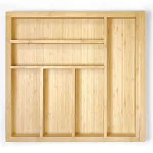 Range-couverts en bois · Bambu extensible · Abedul · 900 mm, vue du produit