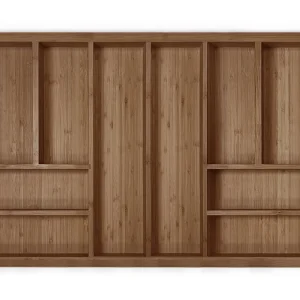 Range-couverts en bois · Bambu extensible · Nogal · 1100 mm, vue du produit