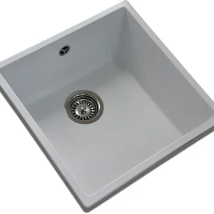Eviers/robinets · Éviers · Sintetico resina Blanc zentia bee 400x400, vue du produit