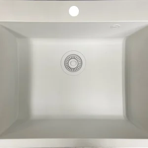 Eviers/robinets · Éviers · Sintetico resina Blanc zentia bee 600x500, vue du produit