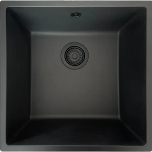 Eviers/robinets · Éviers · Sintetico resina Noir zentia bee 400x400, vue du produit