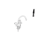 Robinet de cuisine Wolobby · Blanc : miniature 2