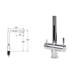 Robinet de cuisine Zenia Osmose · Chrome : miniature 2