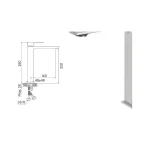 Robinet de lavabo haut Bold · Noir : miniature 2