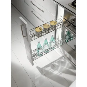 Intérieurs amovibles · Gold · Range bouteilles frein chromé brillant · 250 mm, vue du produit