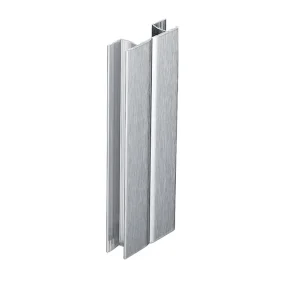 Plinthes · Pvc argent satine · Multiangle · 100 mm, vue du produit