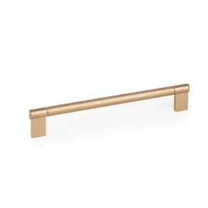 Poignée T73 laiton cava brossé 228 mm, vue du produit