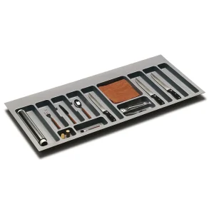 Tiroir à plat · Alvic · Porte-couverts gris métallique · 1200 mm, vue du produit