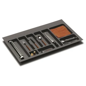 Tiroir à plat · Evolution · Range couverts gris orion · 900 mm, vue du produit