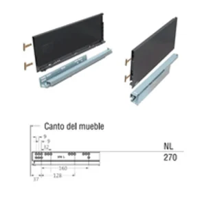 Tiroir à plat · Evolution · Ensemble casserolier · 172 mm × 270 mm, vue du produit