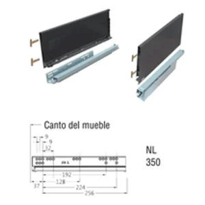 Tiroir à plat · Evolution · Ensemble casserolier · 172 mm × 350 mm, vue du produit