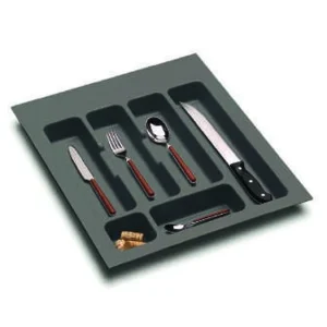 Tiroir à plat · Merivobox · Porte-couverts gris orion · 450 mm, vue du produit