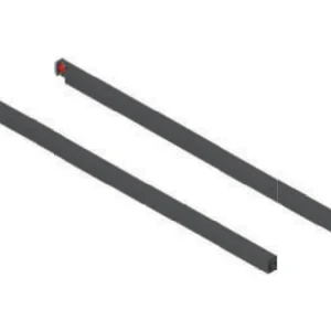 Barre rectangulaire Merivobox 500 mm droite