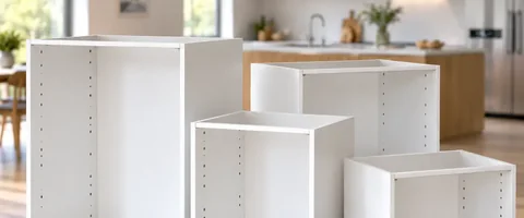 Caissons de cuisine vides, sans portes