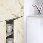 Porte de cuisine ivoire nuagé supermate anti‑traces · Nuvola 01 SM Zénit : miniature 1