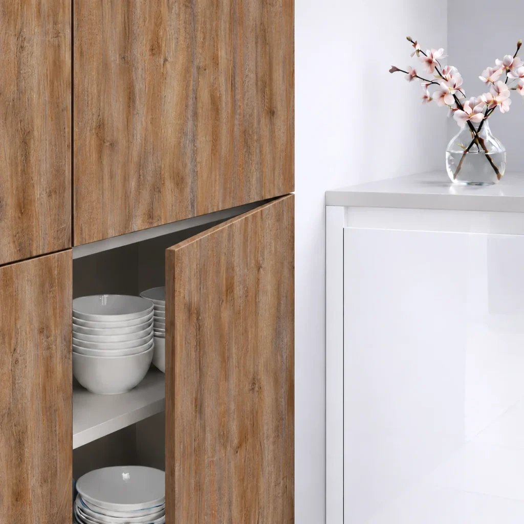 Porte de cuisine effet chêne brun Lakeland 03 sur mesure : décor LAKELAND 03 SIERRA.